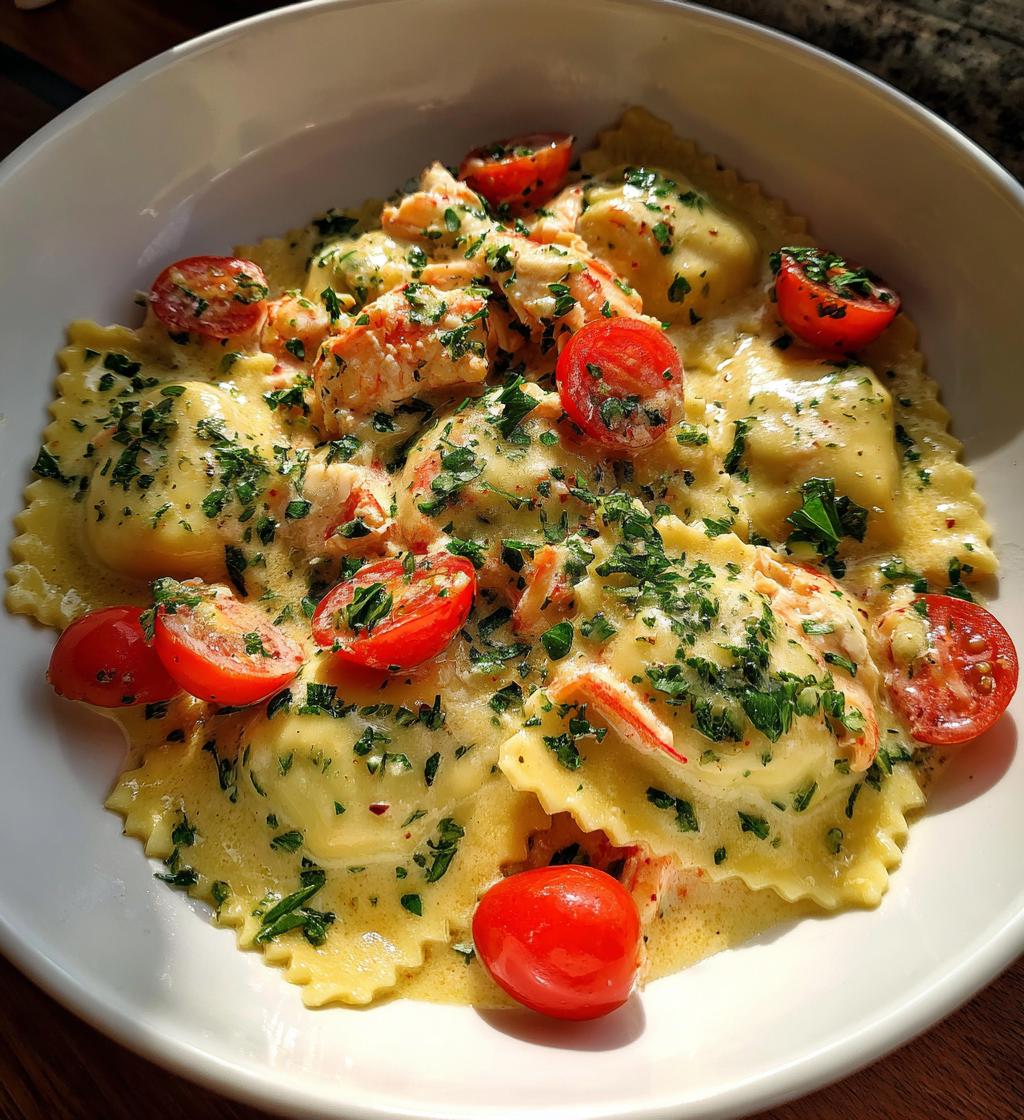 what to serve with lobster ravioli