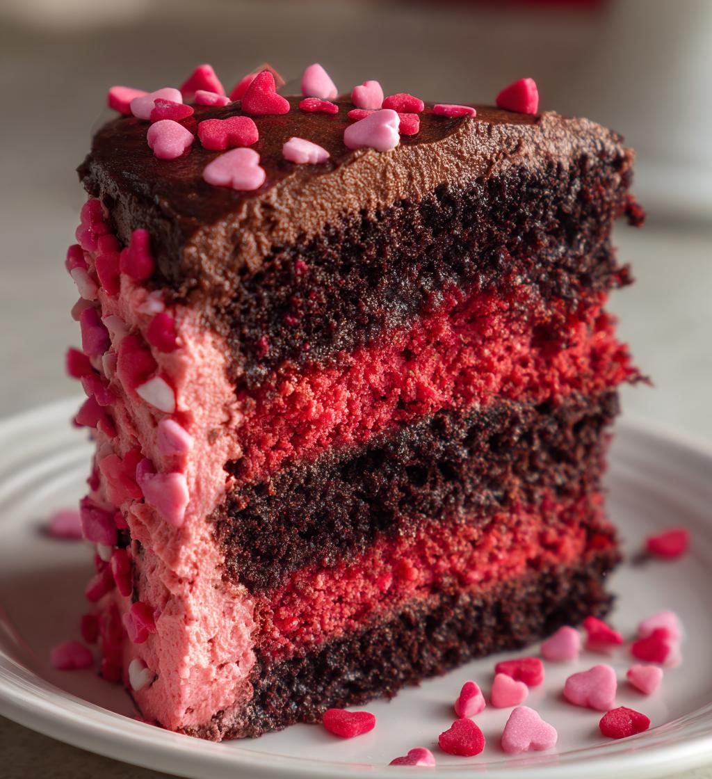 3 tier valentines cake