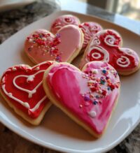 aesthetic valentines cookies
