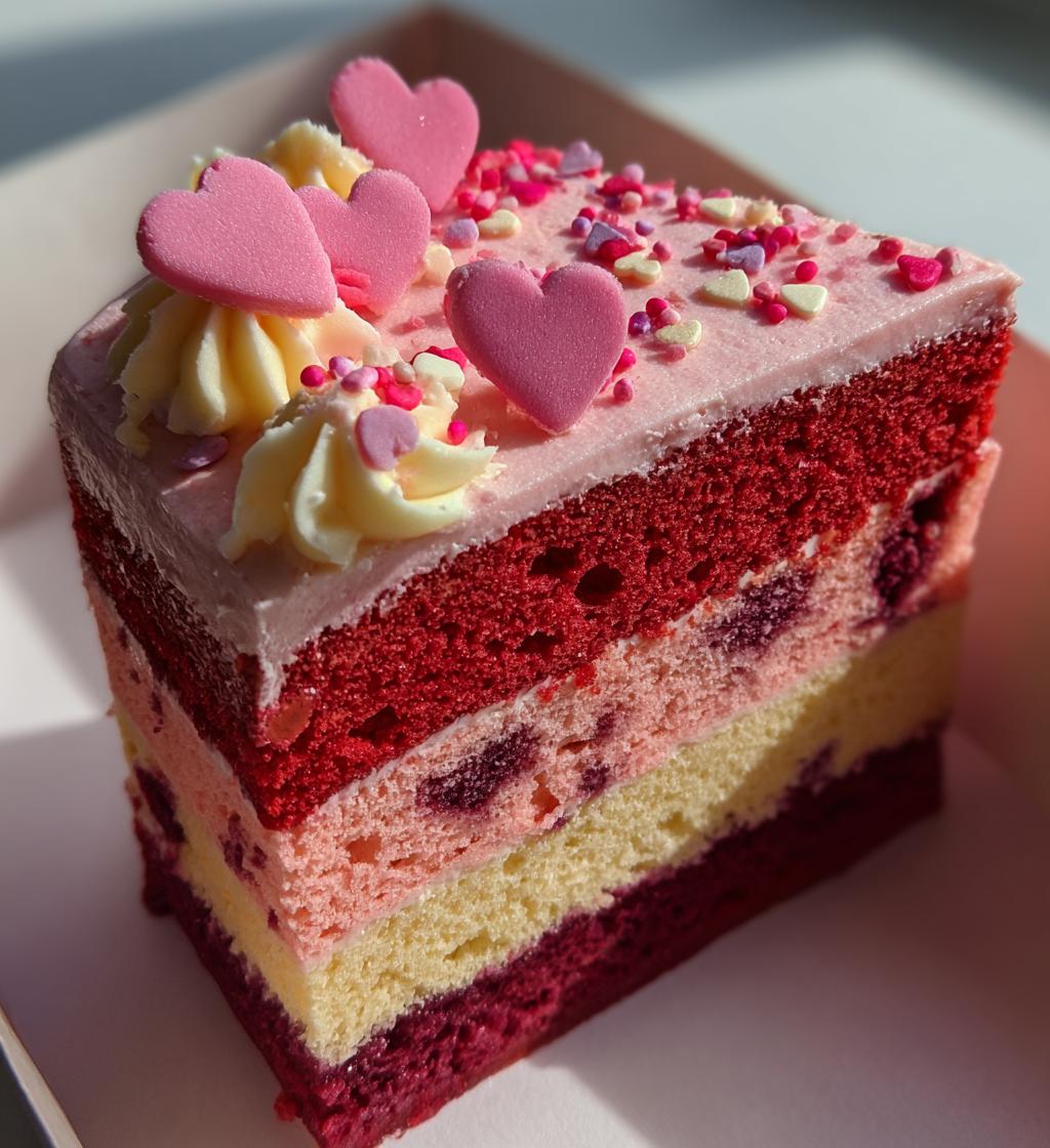 bento valentines cake