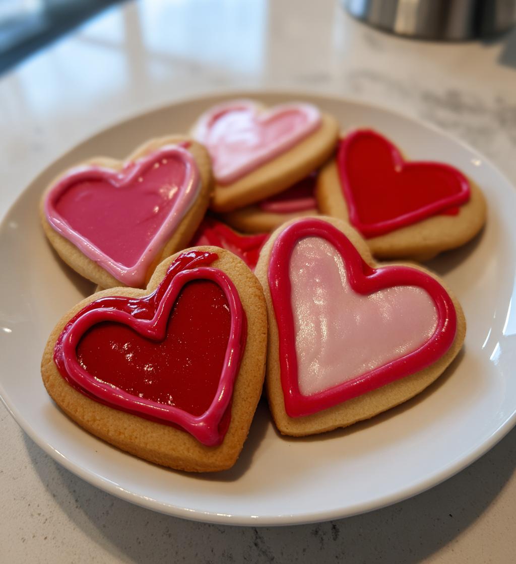 cute valentines cookies