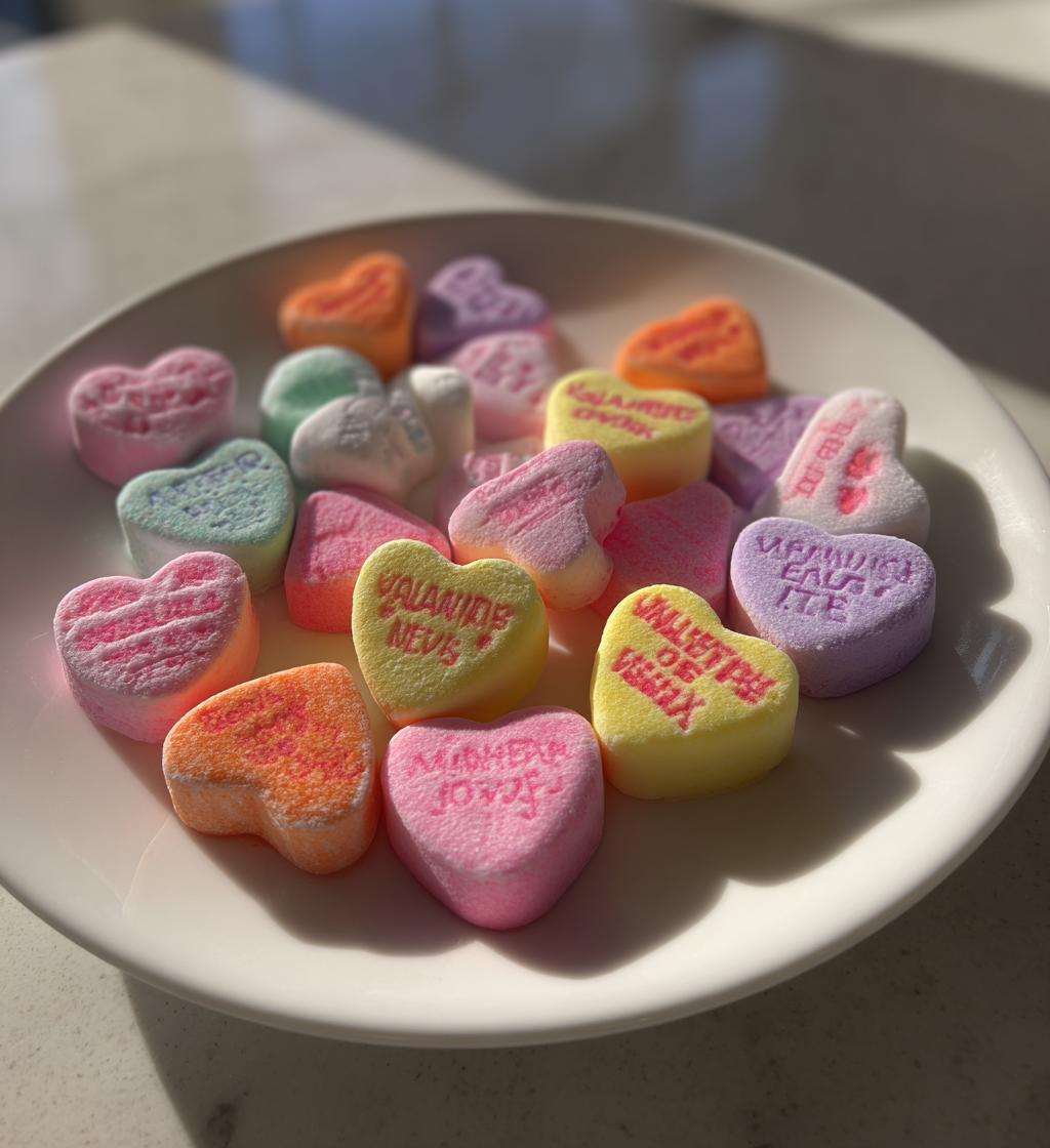 cute valentines day candy hearts