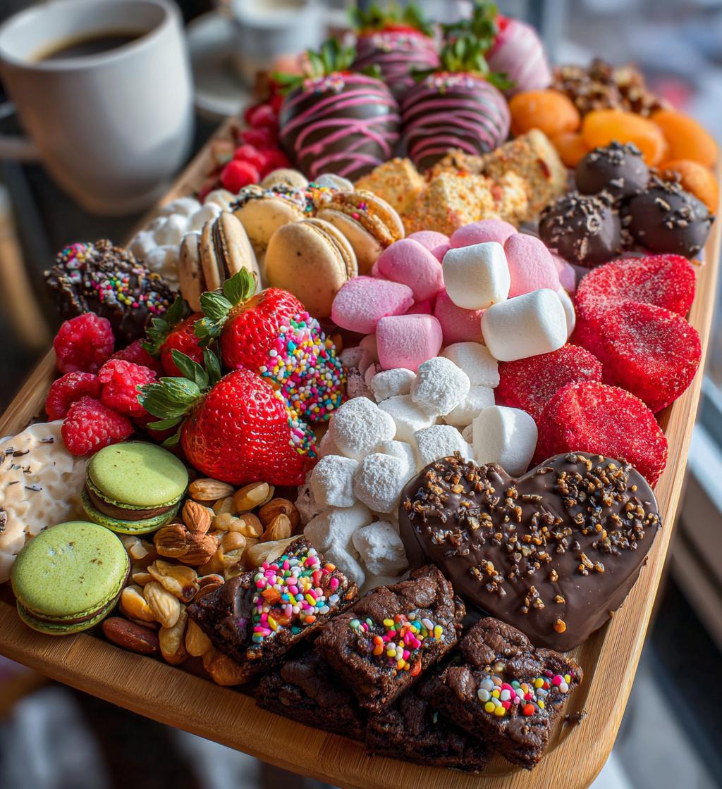 dessert board platter valentines