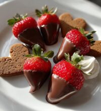 heart snacks valentines day