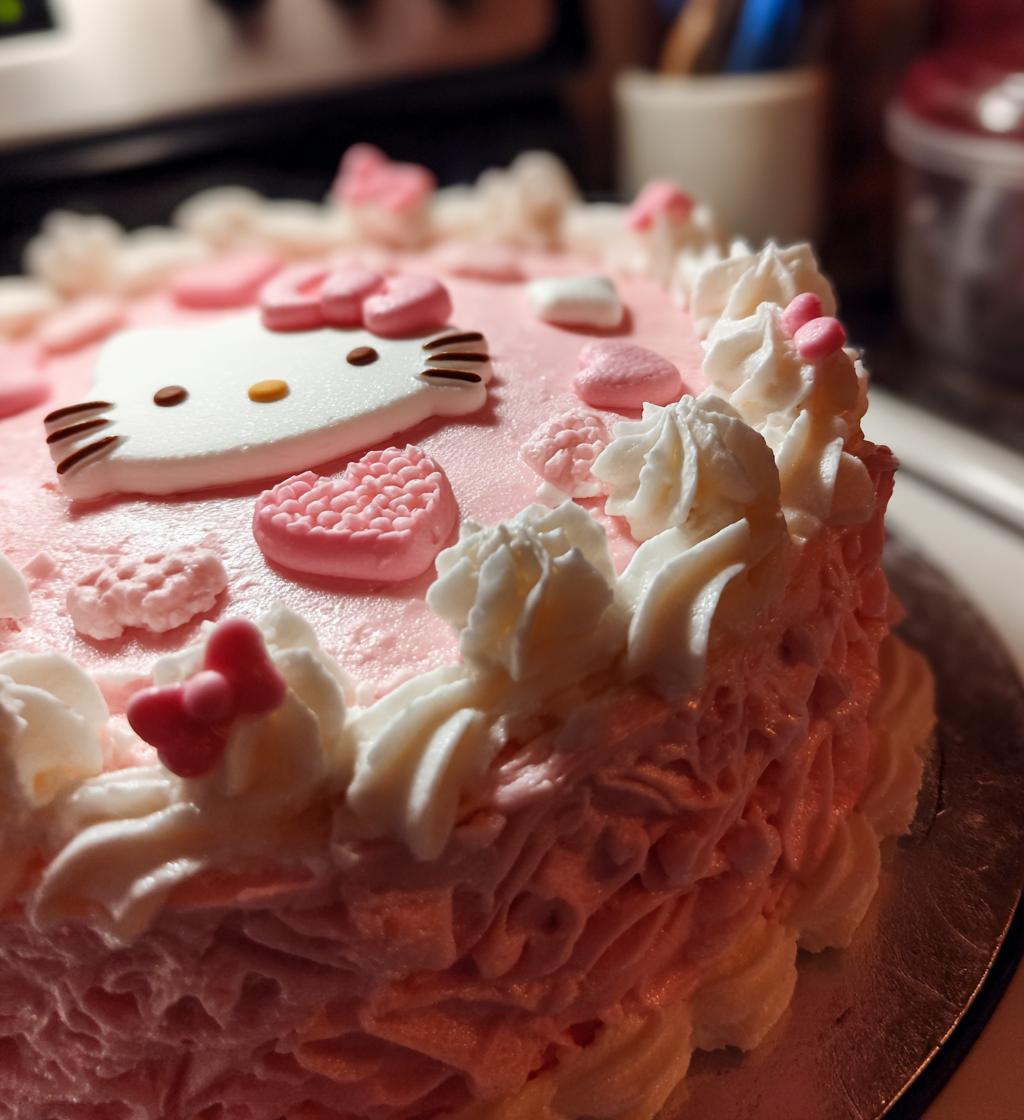 hello kitty valentines cake