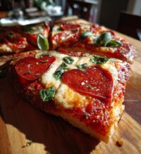 homemade pizza valentines day