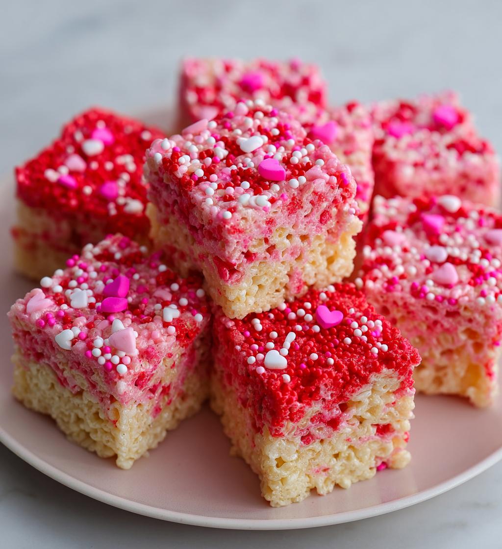 homemade rice krispies treats valentines day