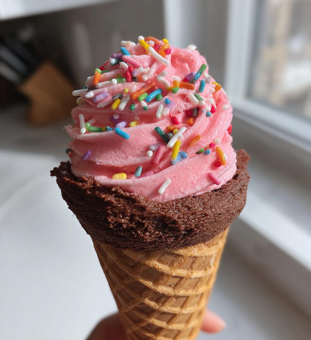 ice cream cone cupcakes valentines day