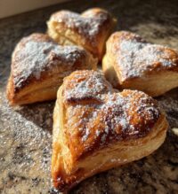 nutella puff pastry valentines