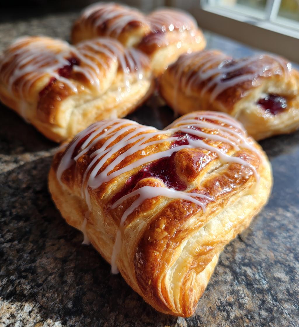 puff pastry valentines