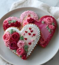 royal icing cookies designs valentines day