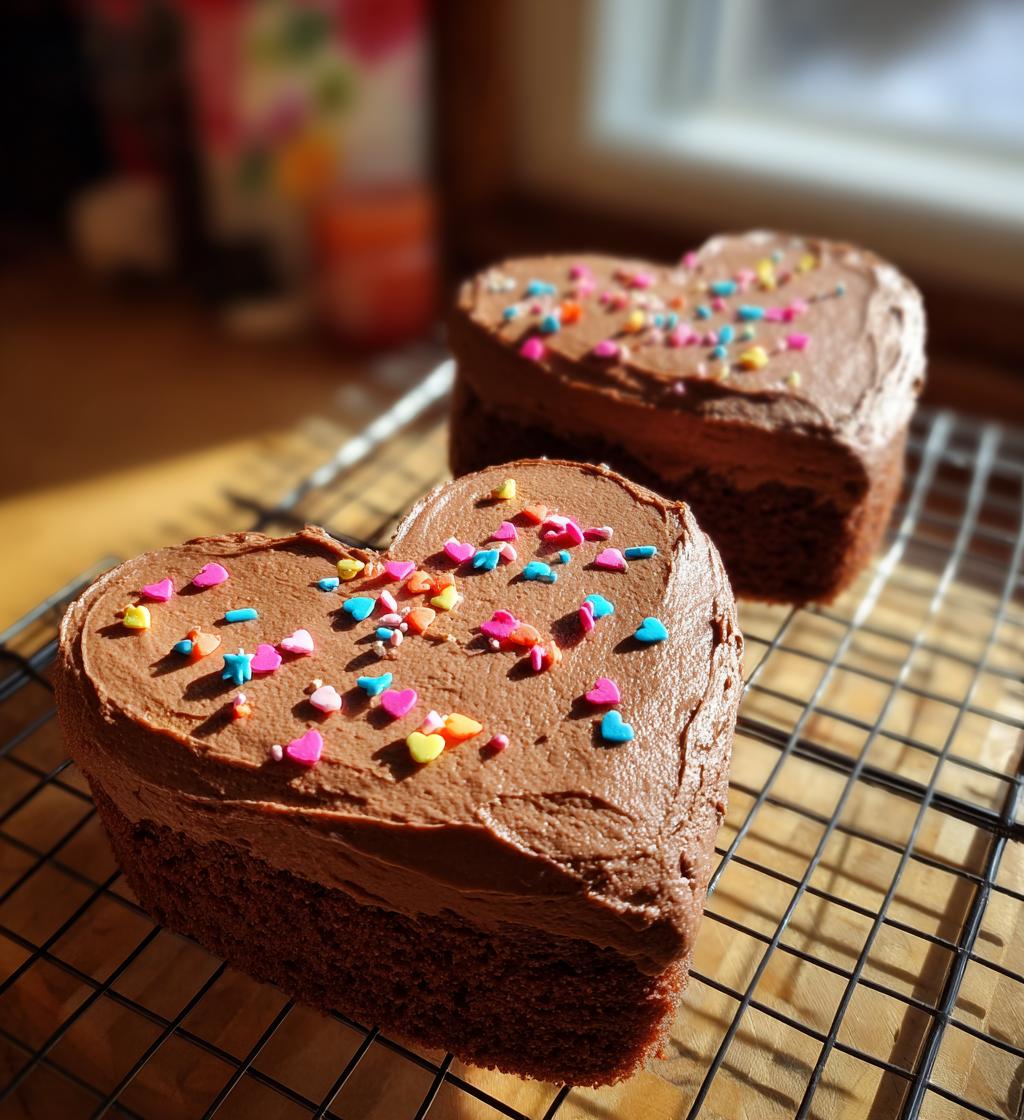 small heart cakes valentines day