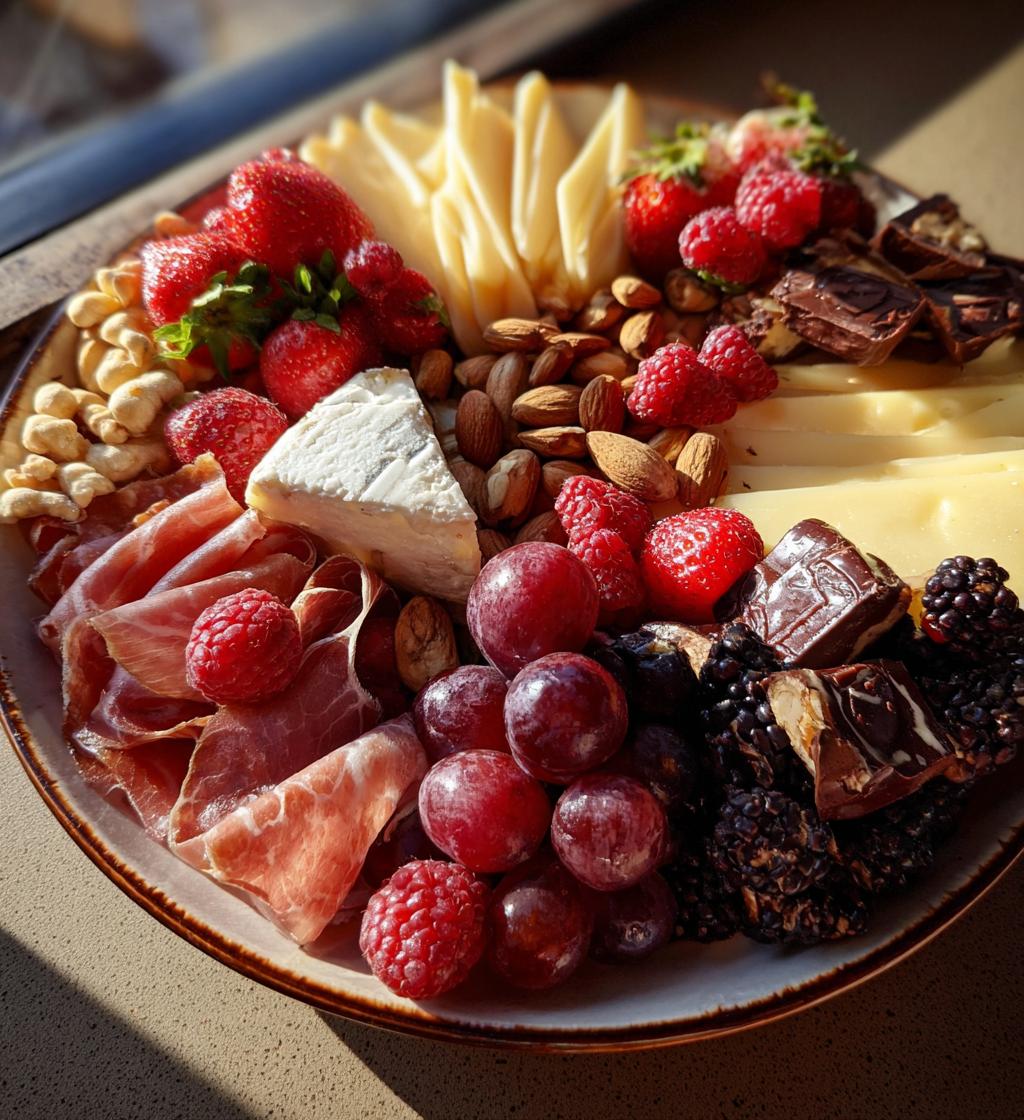 snack board valentines day