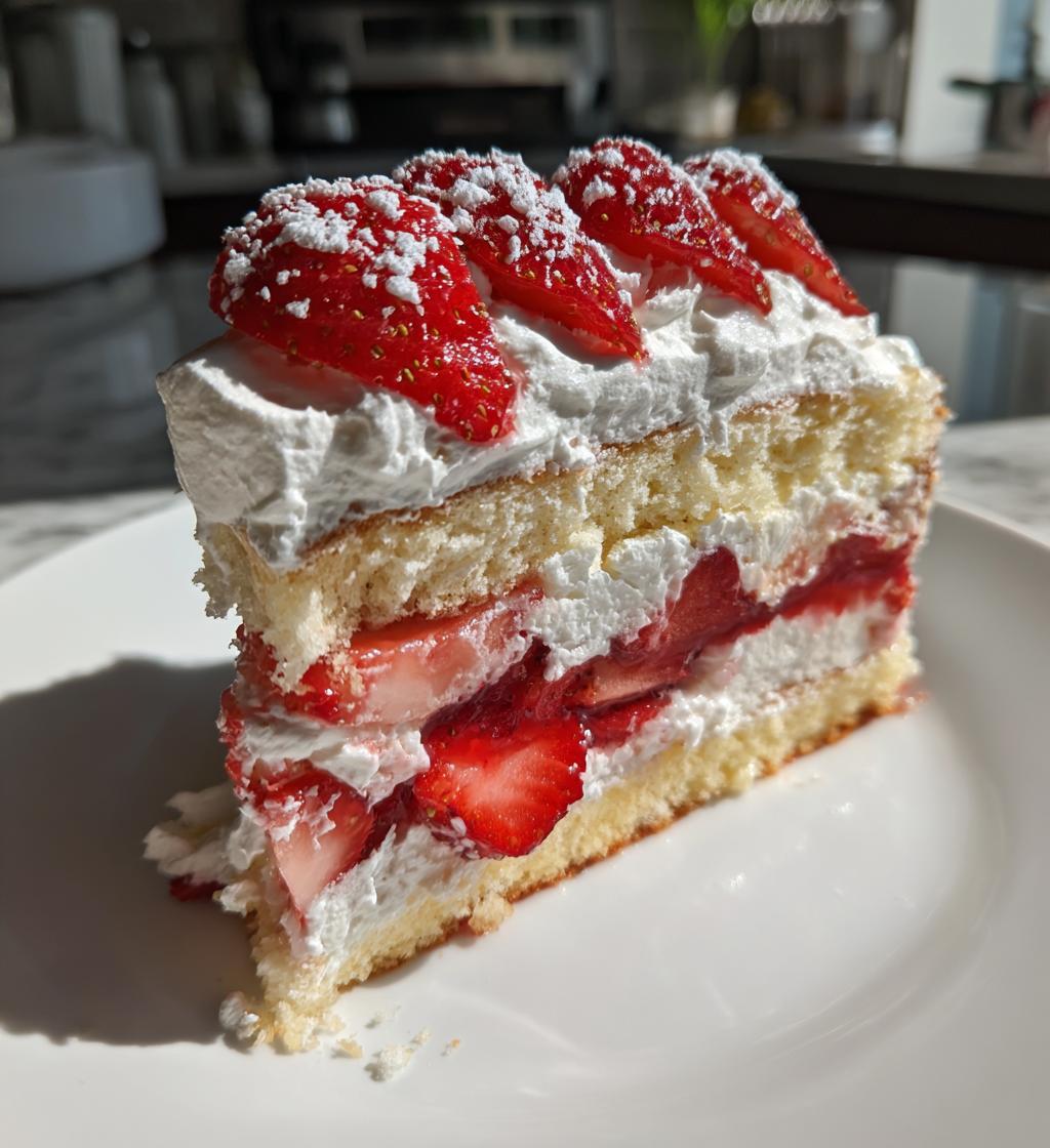 strawberry valentines cake