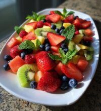 valentine fruit platter