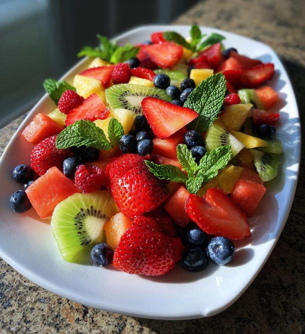 valentine fruit platter
