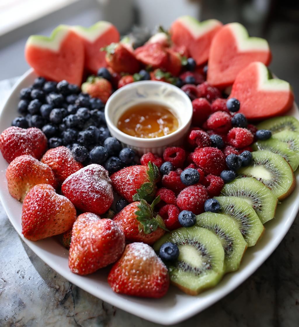 valentine fruit tray ideas