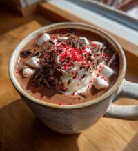 valentine hot cocoa bar