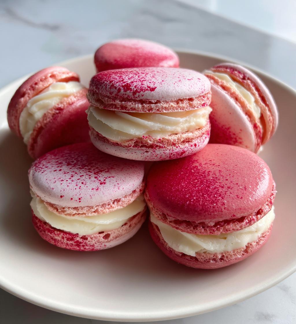 valentine macarons