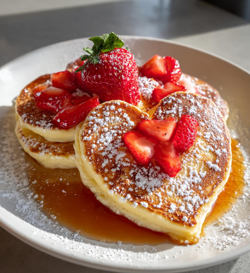 valentine pancakes