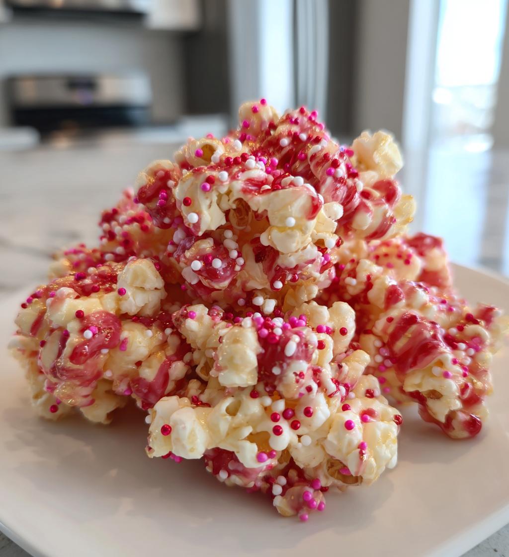 valentine popcorn treats