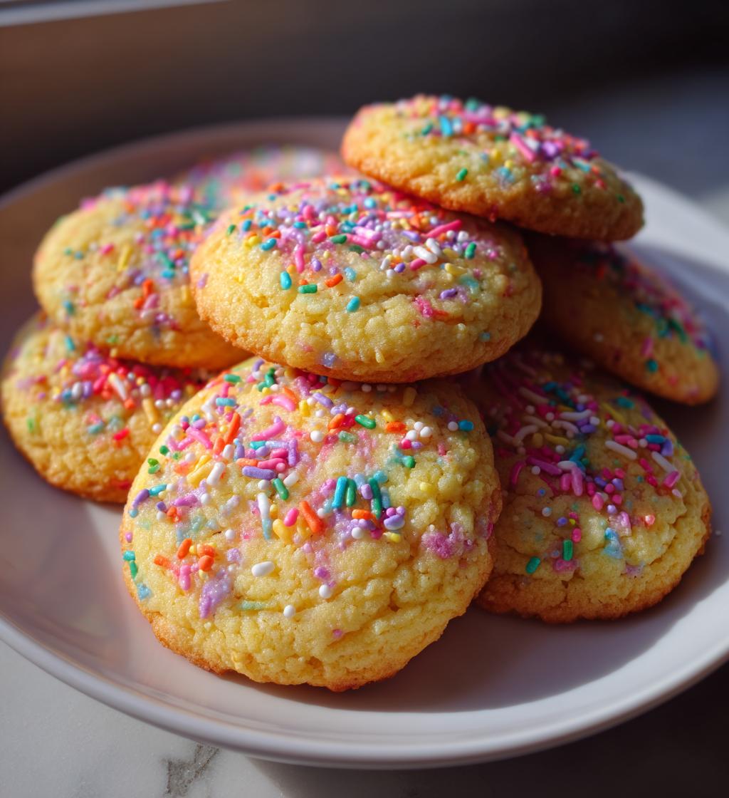 valentine sprinkle cookies