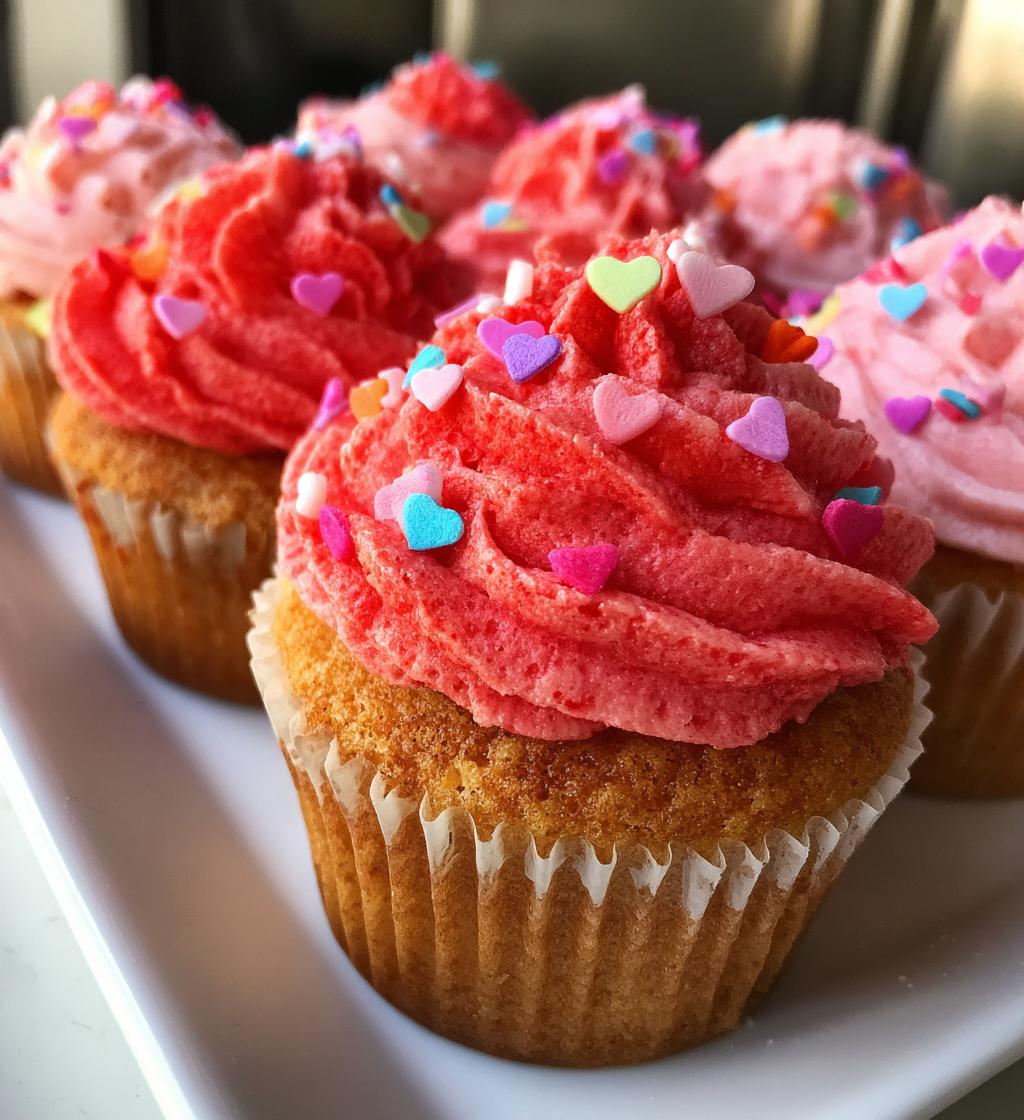 valentine themed cupcakes