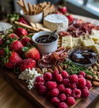 valentines brunch charcuterie board