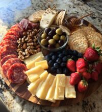 valentines charcuterie board for two