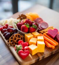 valentines charcuterie board kids