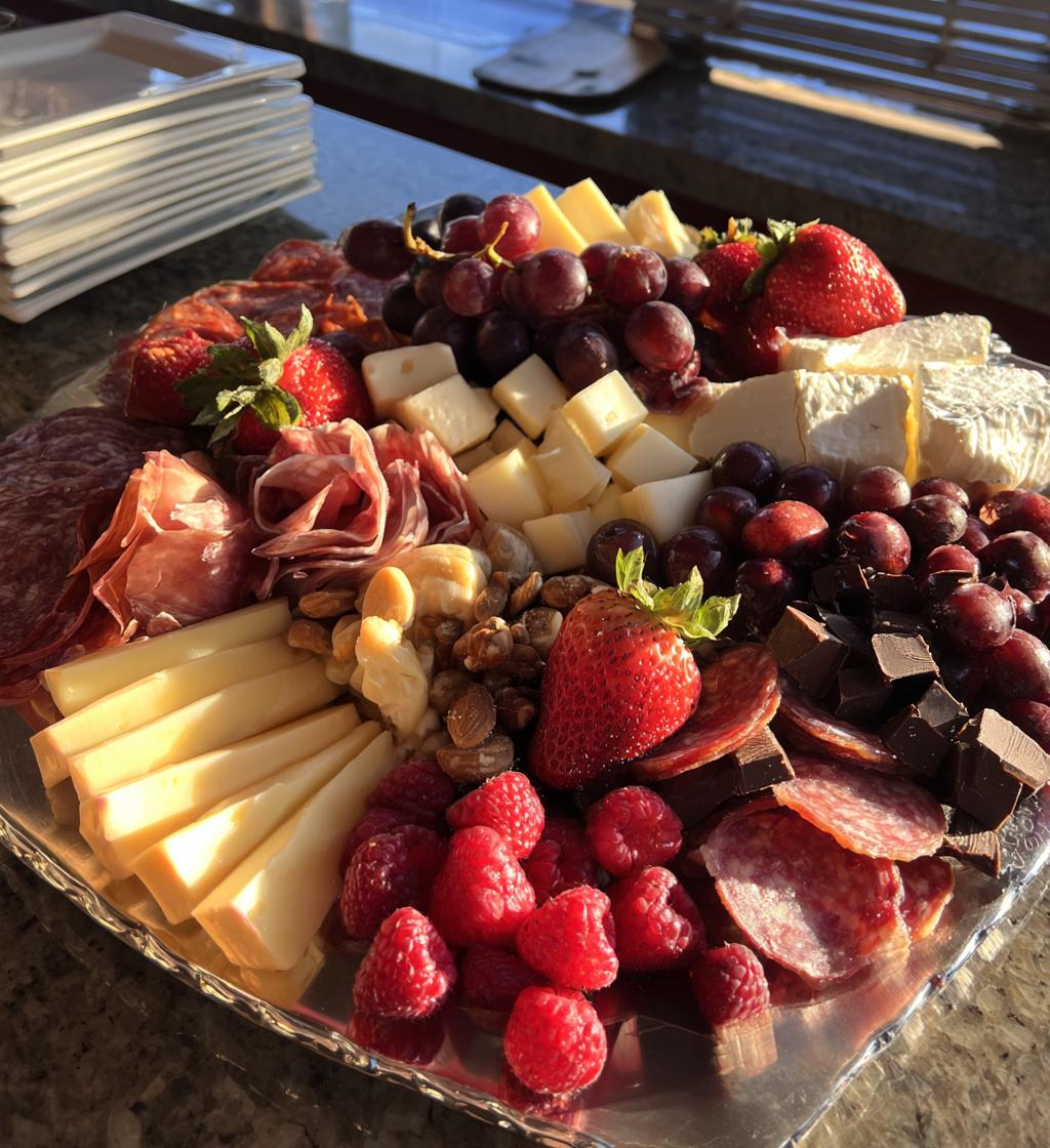 valentines charcuterie board
