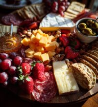 valentines cheese board