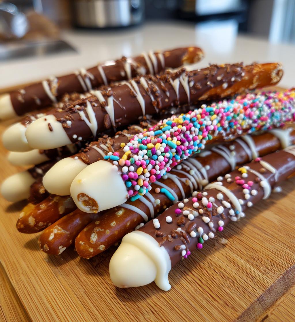 valentines chocolate pretzels