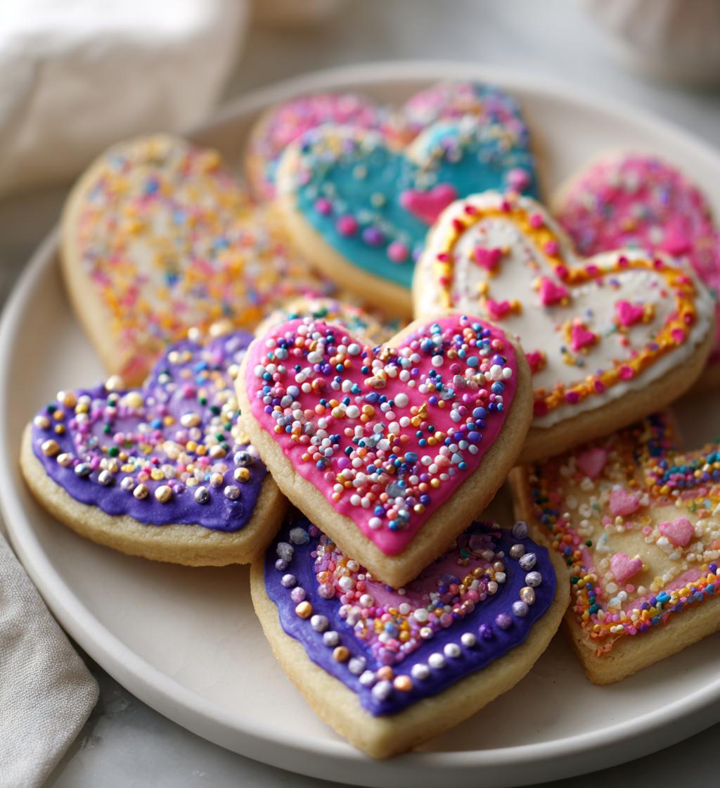 valentines cookies aesthetic
