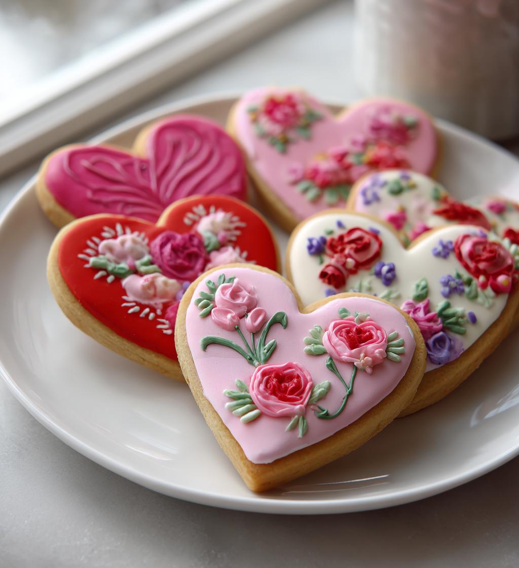 valentines cookies royal icing