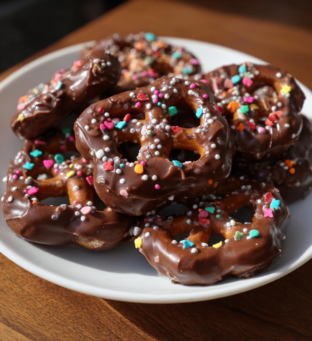 valentines day chocolate covered pretzel