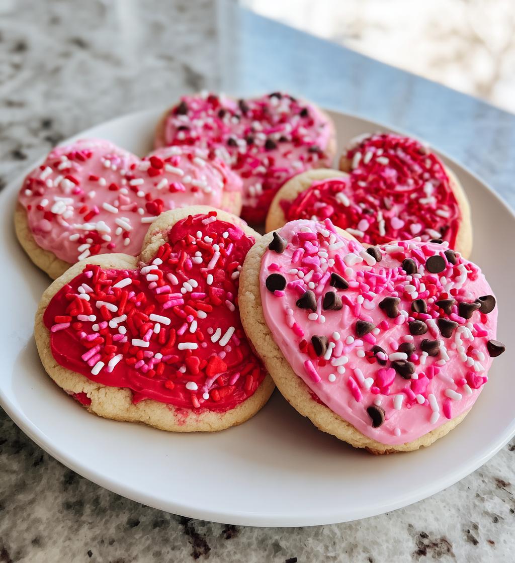 valentines day cookies aesthetic