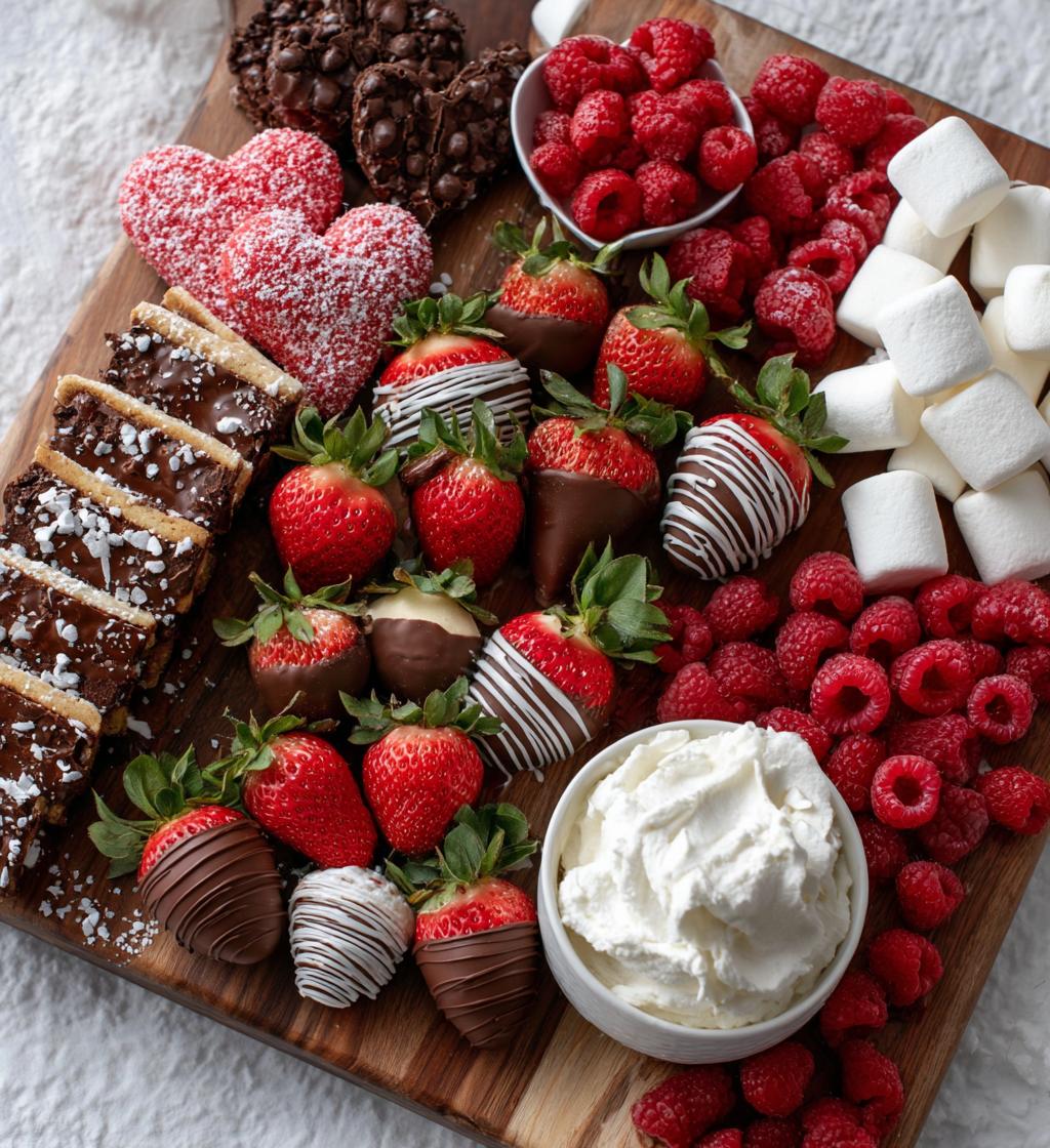valentines day dessert charcuterie board