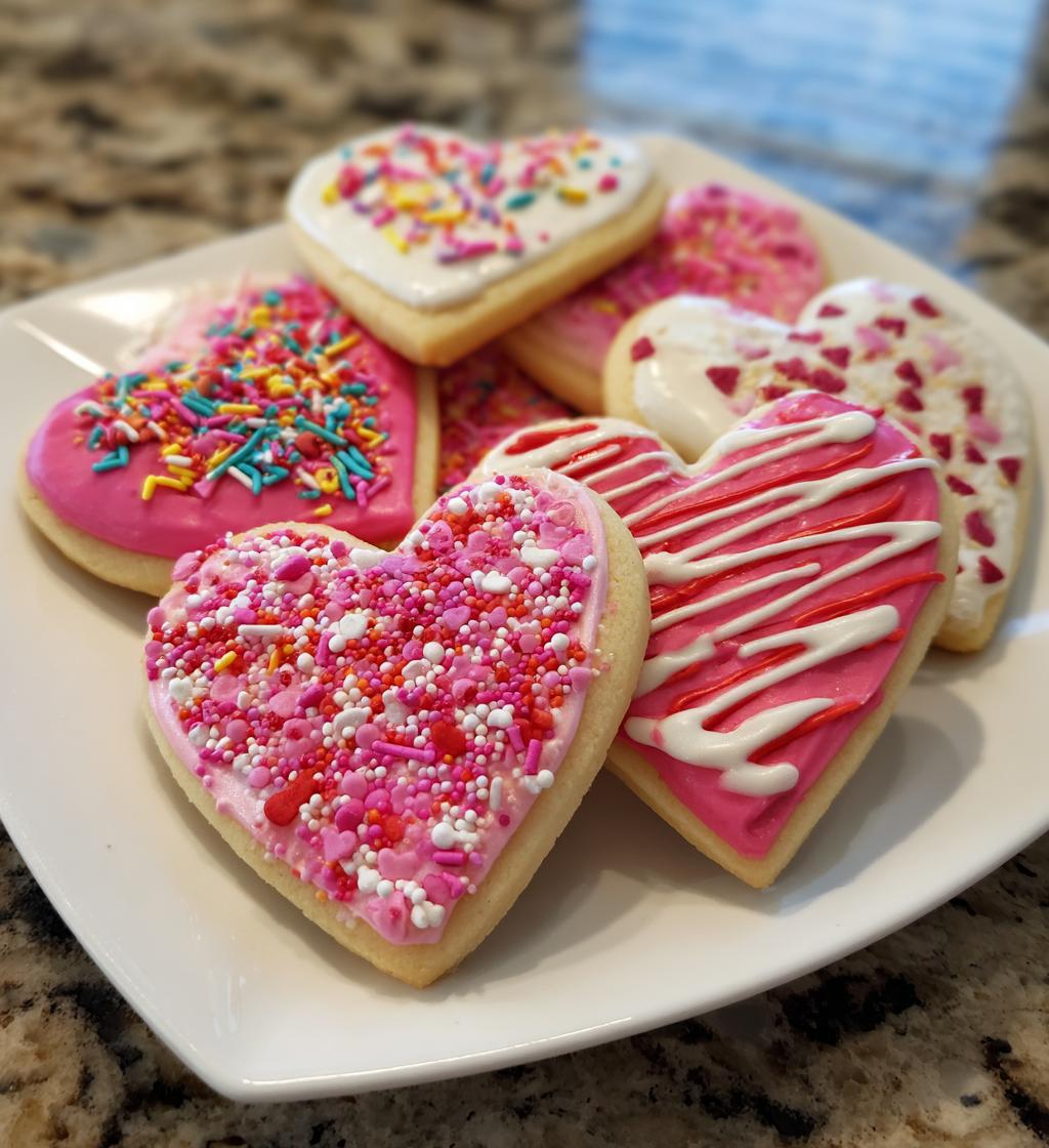 valentines day heart cookies