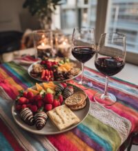 valentines day indoor picnic