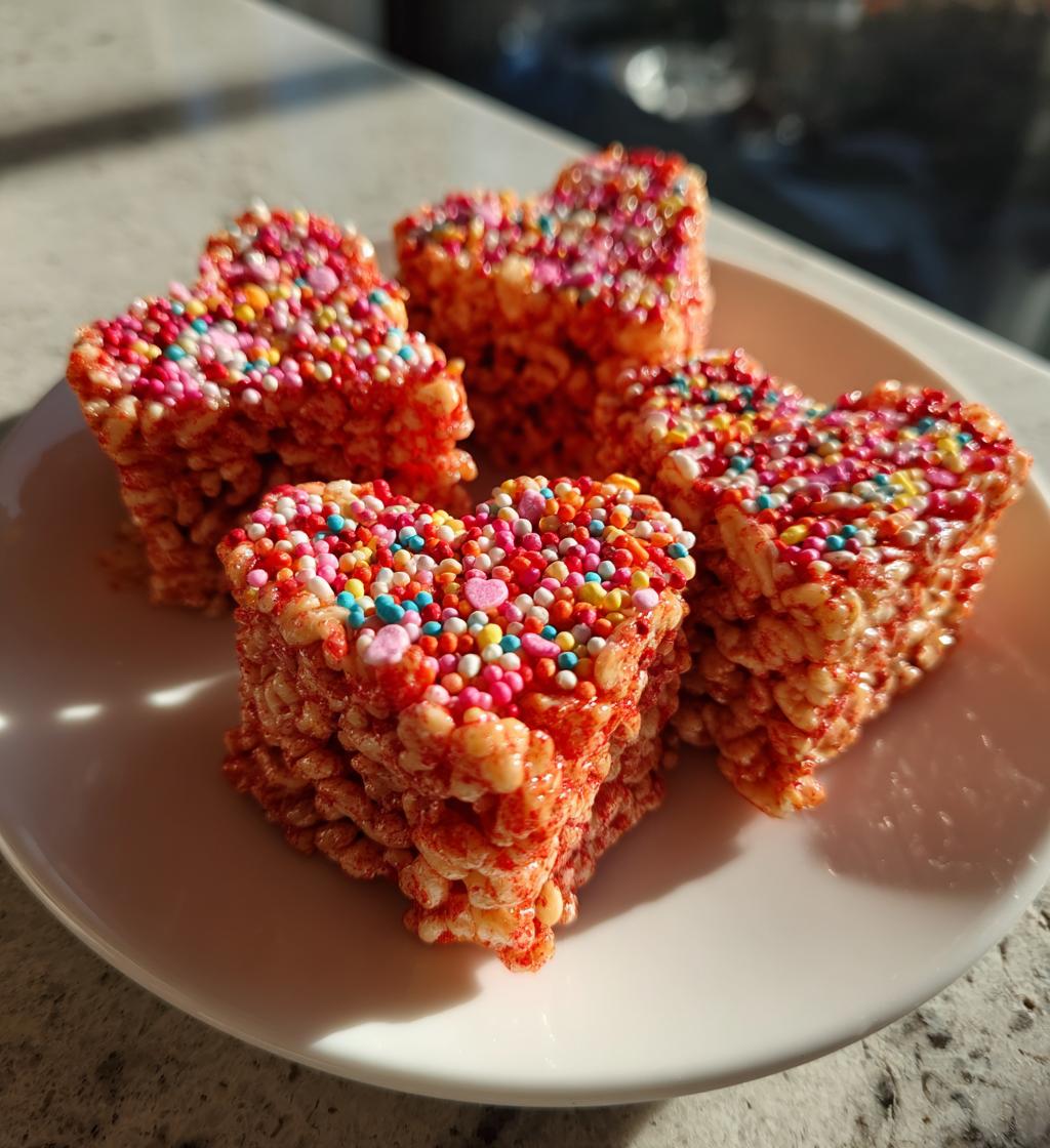 valentines day rice krispie treats