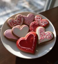 valentines day royal icing cookies