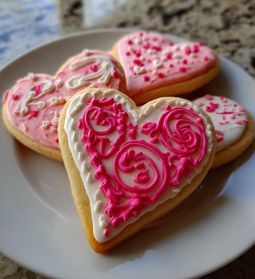 valentines day sugar cookies royal icing