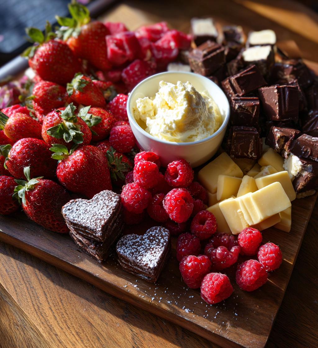 valentines dessert board