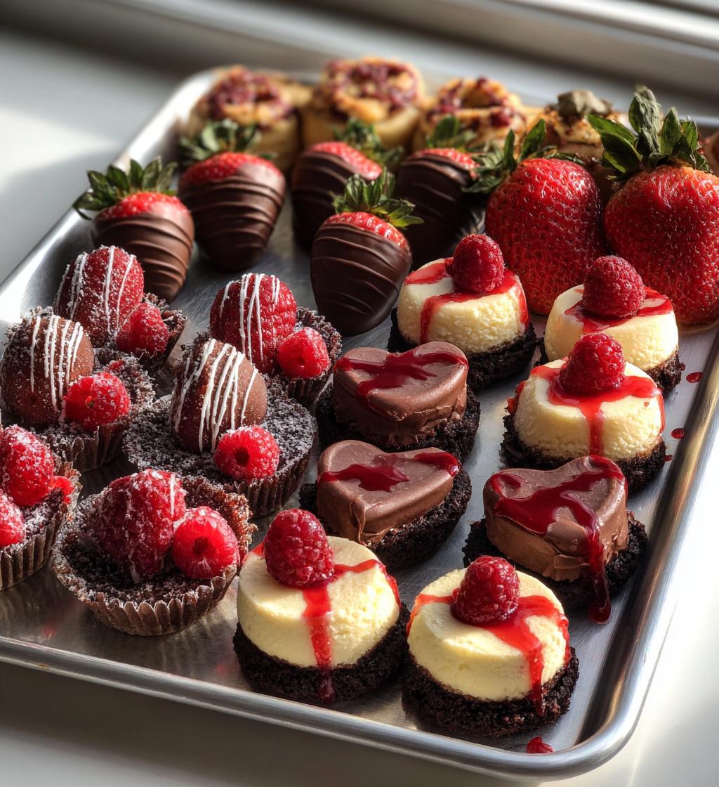 valentines dessert tray
